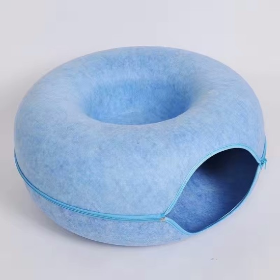 Donut Cat Bed Interactive Tunnel Pet Felt Indoor Toys Cats House Kitten Training Toy Cat Kennel Pets Supplies Donut Cat Bed Interactive Tunnel Pet Felt Indoor Toys Cats House Kitten Training Toy Cat Kennel Pets Supplies