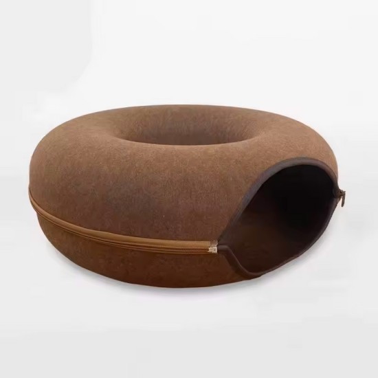 Donut Cat Bed Interactive Tunnel Pet Felt Indoor Toys Cats House Kitten Training Toy Cat Kennel Pets Supplies Donut Cat Bed Interactive Tunnel Pet Felt Indoor Toys Cats House Kitten Training Toy Cat Kennel Pets Supplies